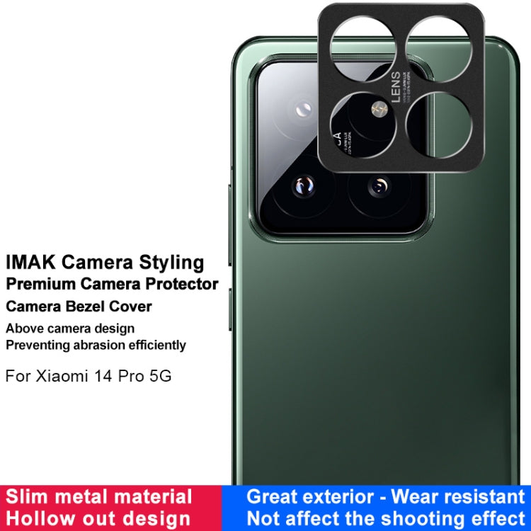 For Xiaomi 14 Pro 5G IMAK Metal Camera Lens Protector Cover - For Xiaomi by imak | Online Shopping South Africa | PMC TechLife | Buy Now Pay Later Mobicred