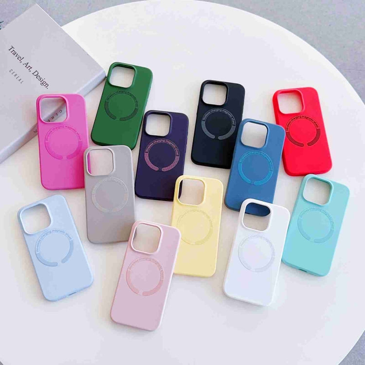 For iPhone 14 Pro Max MagSafe Magnetic Liquid Silicone Phone Case(Grey) - iPhone 14 Pro Max Cases by PMC TechLife | Online Shopping South Africa | PMC TechLife | Buy Now Pay Later Mobicred