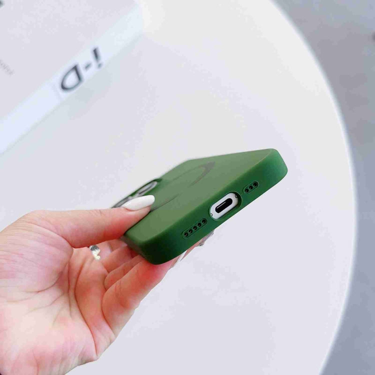 For iPhone 14 Pro Max MagSafe Magnetic Liquid Silicone Phone Case(Sea Blue) - iPhone 14 Pro Max Cases by PMC TechLife | Online Shopping South Africa | PMC TechLife