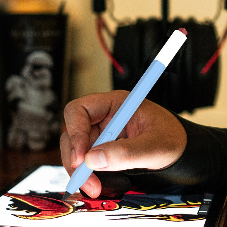 For Xiaomi Inspiration Stylus 1st LOVE MEI Retro Style Silicone Protective Pen Case(Blue) - Pencil Accessories by LOVE MEI | Online Shopping South Africa | PMC TechLife