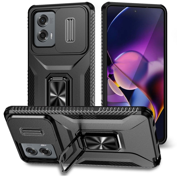 For Motorola Moto G Stylus 2024 Sliding Camshield Holder Phone Case(Black) - Motorola Cases by PMC Jewellery | Online Shopping South Africa | PMC Jewellery | Buy Now Pay Later Mobicred