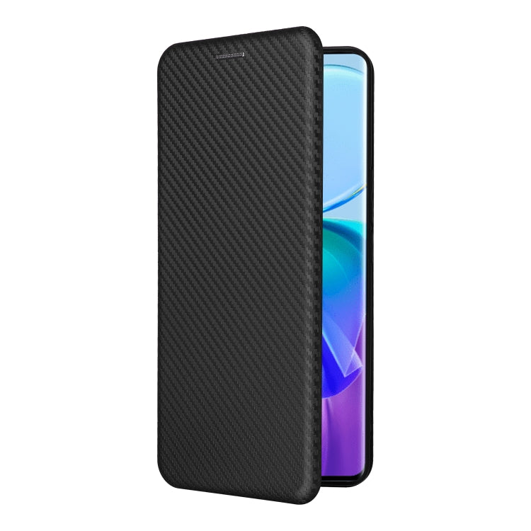 For vivo V29 Lite Carbon Fiber Texture Flip Leather Phone Case(Black) - vivo Cases by PMC TechLife | Online Shopping South Africa | PMC TechLife | Buy Now Pay Later Mobicred