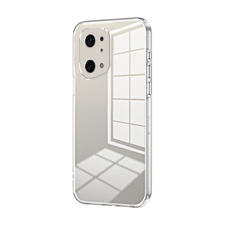 For OPPO Find X5 Pro Transparent Plating Fine Hole Phone Case(Transparent) - free shipping - PMC TechLife - Order now!