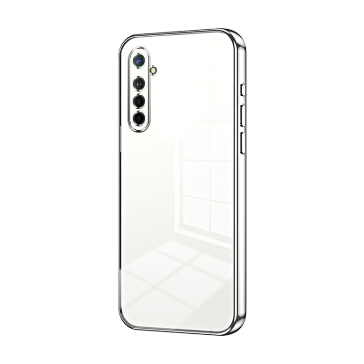 For OPPO K5 / Realme XT/XT 730G Transparent Plating Fine Hole Phone Case(Silver) - OPPO Cases by PMC TechLife | Online Shopping South Africa | PMC TechLife | Buy Now Pay Later Mobicred