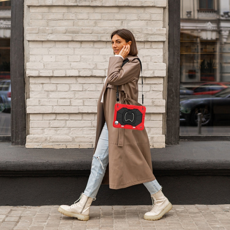 For iPad Pro 11 2024 Contrast Color Robot Silicone Hybrid PC Tablet Case(Red Black) - iPad Pro 11 2024 Cases by PMC TechLife | Online Shopping South Africa | PMC TechLife | Buy Now Pay Later Mobicred