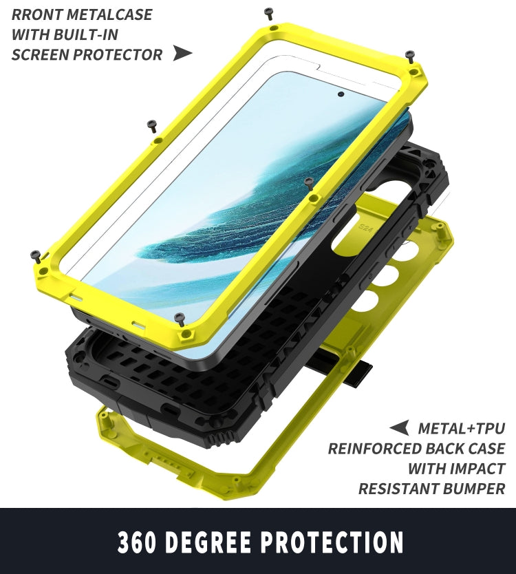 For Samsung Galaxy S24+ 5G R-JUST Life Waterproof Dustproof Shockproof Phone Case(Yellow) - free shipping - PMC TechLife - Order now!