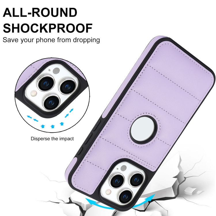 For iPhone 15 Plus Piano Key Hollow Cutout PU Phone Case(Light Purple) - free shipping - PMC TechLife - Order now!