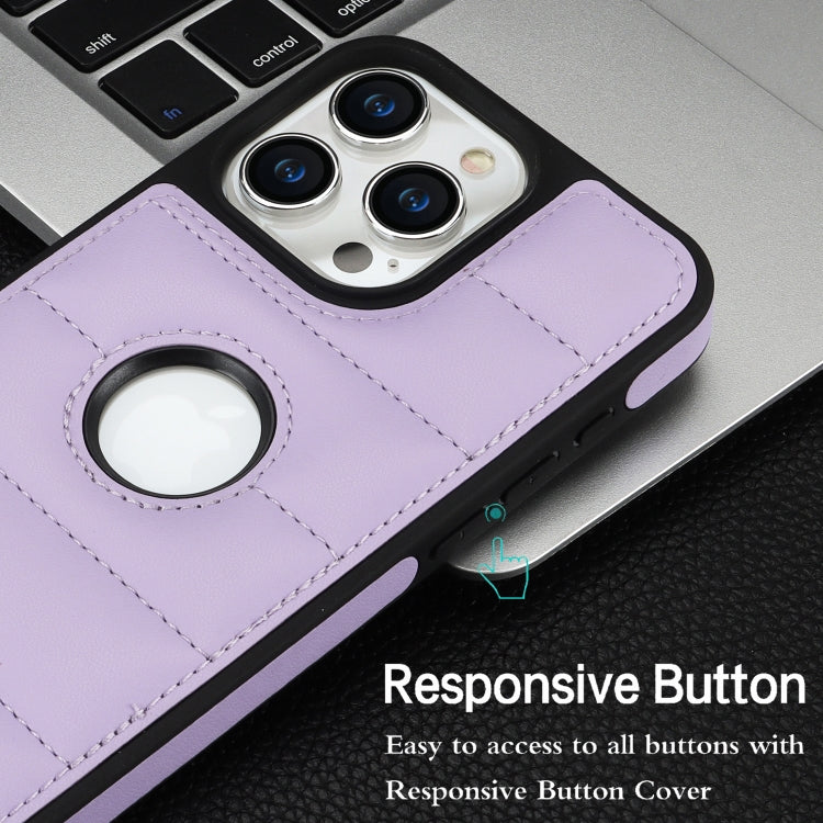 For iPhone 15 Plus Piano Key Hollow Cutout PU Phone Case(Light Purple) - free shipping - PMC TechLife - Order now!