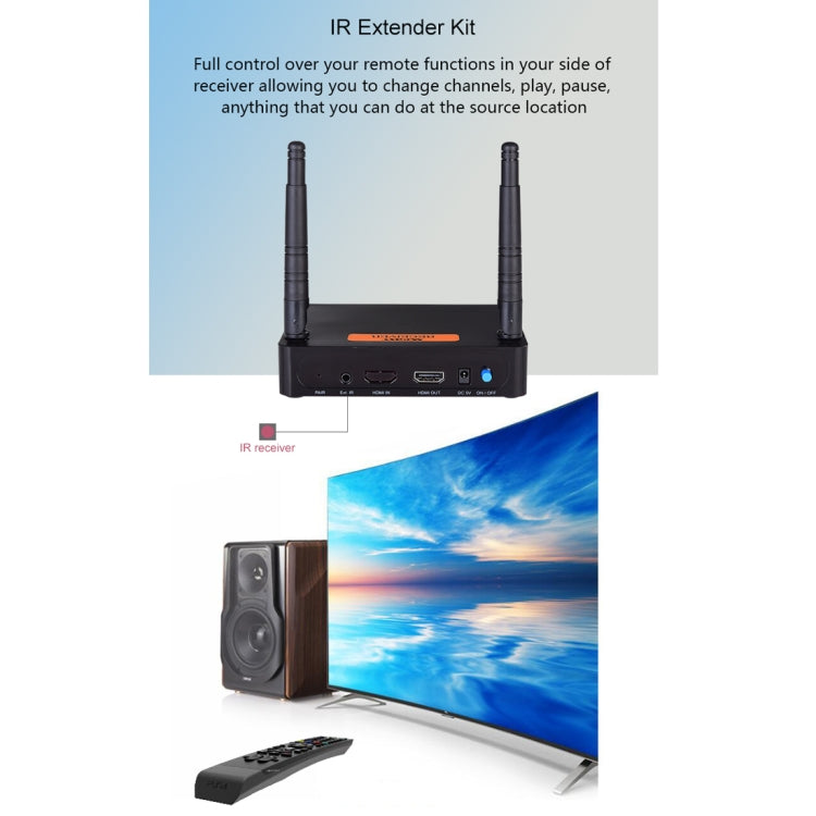 Measy FHD656 Mini 1080P HDMI 1.4 HD Wireless Audio Video Transmitter Receiver Extender Transmission System, Transmission Distance: 100m, UK Plug - free shipping - PMC TechLife - Order now!