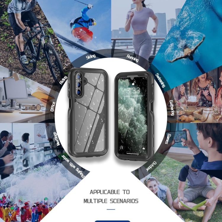 For Samsung Galaxy A15 5G RedPepper 360 Full Body Rugged IP68 Waterproof Phone Case(Black) - free shipping - PMC TechLife - Order now!