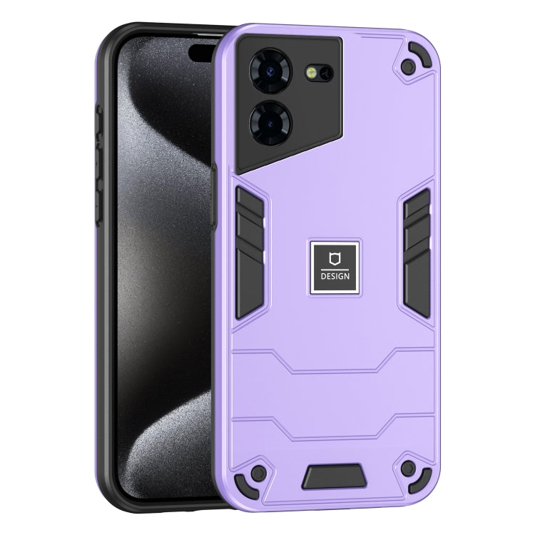 For Tecno Pova 5 Pro 2 in 1 Shockproof Phone Case(Purple) - Tecno Cases by PMC TechLife | Online Shopping South Africa | PMC TechLife | Buy Now Pay Later Mobicred