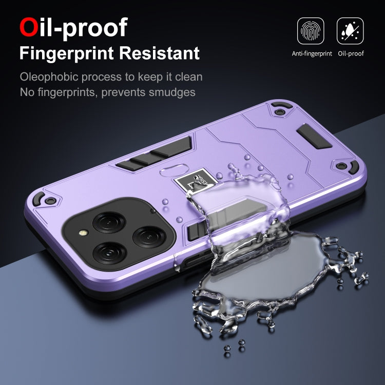 For Tecno Spark 20 Pro 2 in 1 Shockproof Phone Case(Purple) - Tecno Cases by PMC TechLife | Online Shopping South Africa | PMC TechLife | Buy Now Pay Later Mobicred