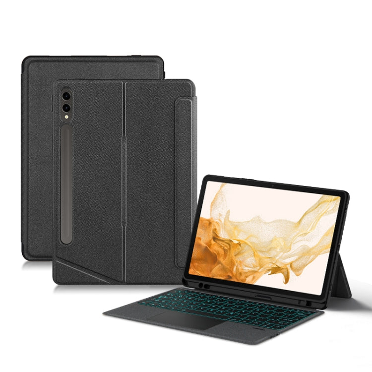 For Samsung Galaxy Tab S7+ / S7 FE / S8+ YJ-S8+ Split Bluetooth Keyboard Leather Tablet Case - Samsung Keyboard by PMC TechLife | Online Shopping South Africa | PMC TechLife