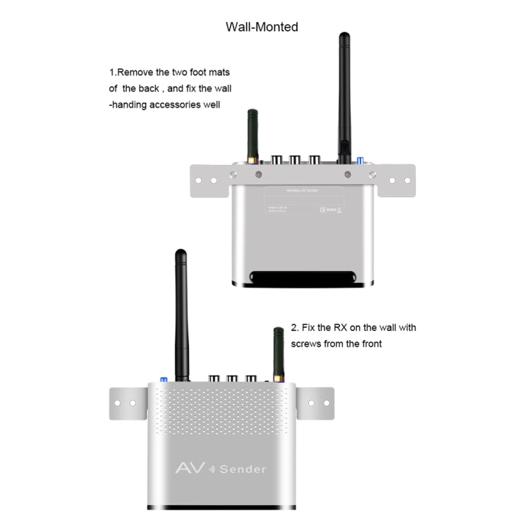 Measy AV230-2 2.4GHz Set-top Box Wireless Audio / Video Transmitter + 2 Receiver, Transmission Distance: 300m, EU Plug, with IR Extension Function - free shipping - PMC Jewellery - Order now!