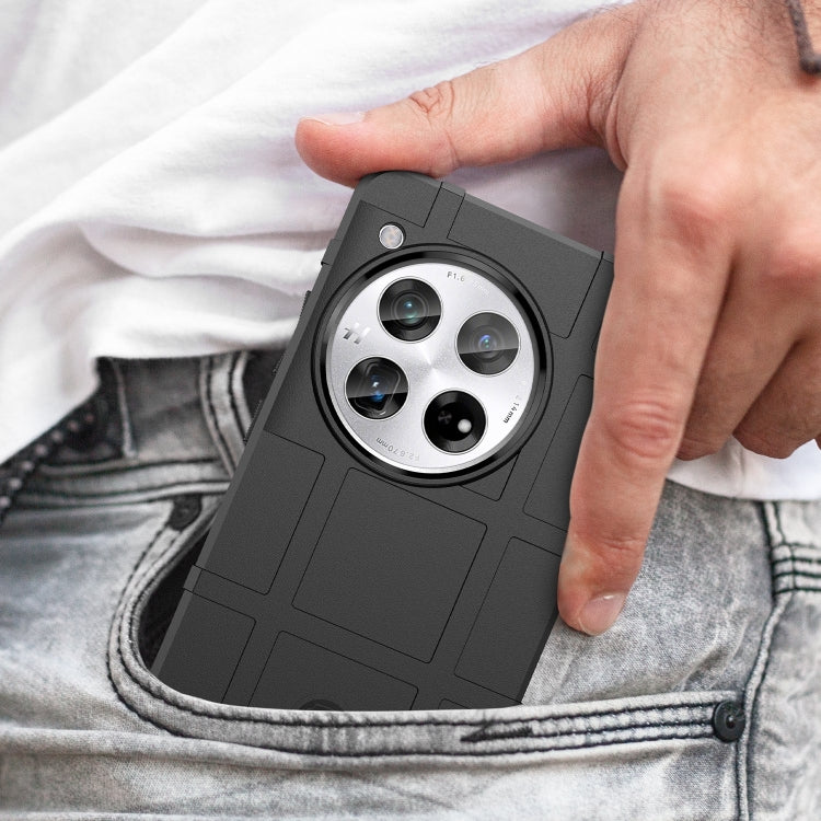 For OnePlus 12 Full Coverage Shockproof TPU Phone Case(Black) - OnePlus Cases by PMC TechLife | Online Shopping South Africa | PMC TechLife | Buy Now Pay Later Mobicred