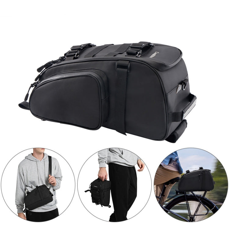 CADeN D116 Mountain Bike Panniers Tail Bags Crossbody Camera Bag Photography Lens Shoulder Bag, Size:37 x 19.5 x 23cm(Black) - free shipping - PMC TechLife - Order now!
