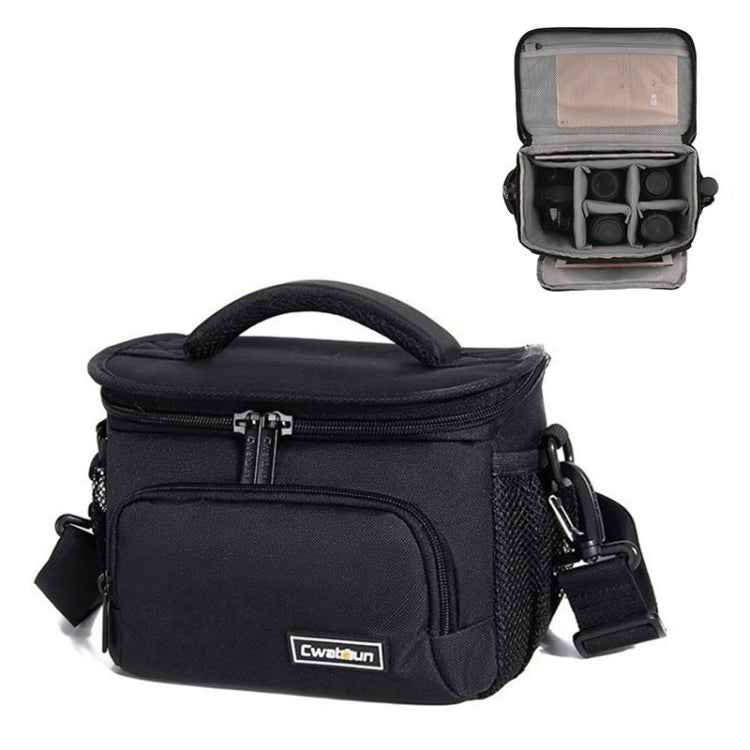 Cwatcun D67 Crossbody Camera Bag Photography Lens Shoulder Bag, Size:36 x 21 x 24cm XL(Black) - free shipping - PMC TechLife - Order now!