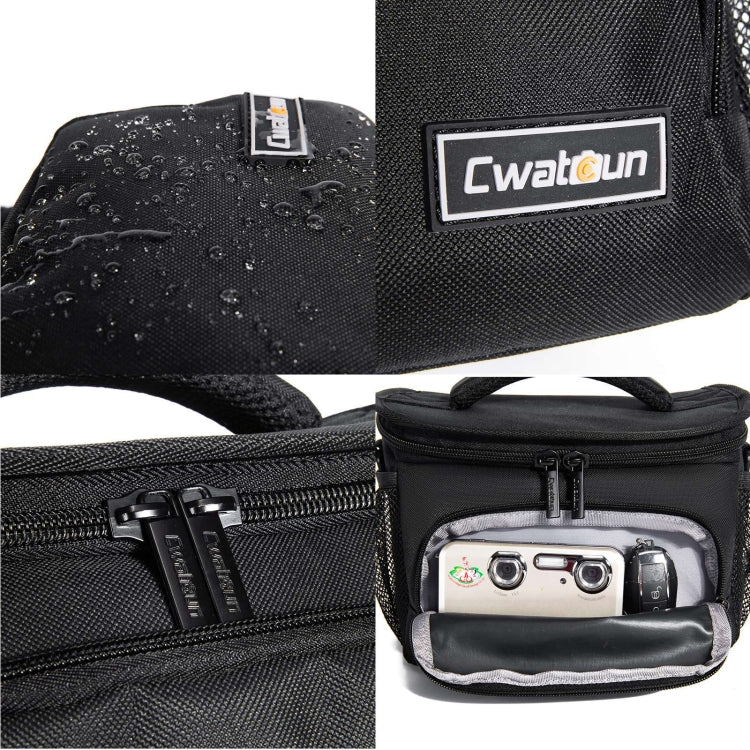 Cwatcun D67 Crossbody Camera Bag Photography Lens Shoulder Bag, Size:36 x 21 x 24cm XL(Black) - free shipping - PMC TechLife - Order now!