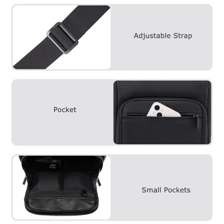 Cwatcun D103 Crossbody Camera Bag Photography Lens Shoulder Bag, Size:22.5 x 19.5 x 8cm(Beige) - free shipping - PMC TechLife - Order now!