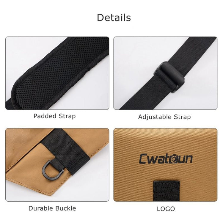 Cwatcun D104 Camera Waist Pack Vest Bag, Size:59.5 x 9.5 x 21cm(Earth) - free shipping - PMC TechLife - Order now!