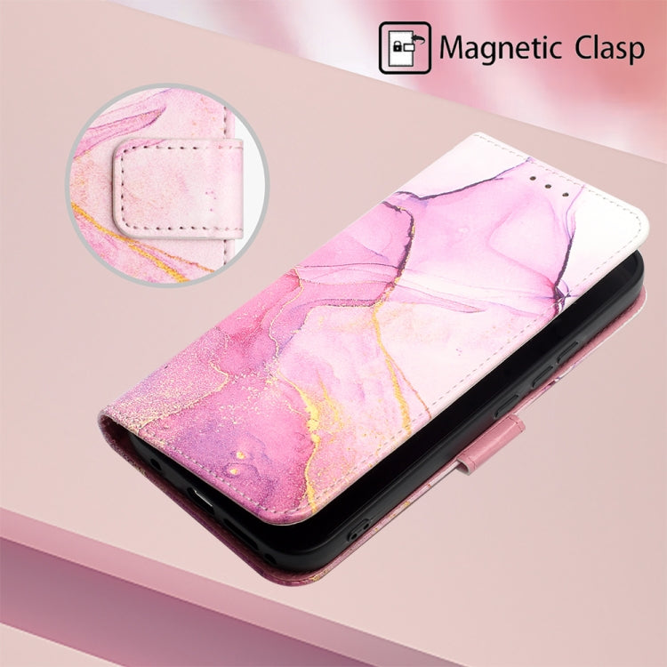 For Motorola Moto G Stylus 5G 2024 PT003 Marble Pattern Flip Leather Phone Case(Pink Purple Gold) - Motorola Cases by PMC Jewellery | Online Shopping South Africa | PMC Jewellery | Buy Now Pay Later Mobicred