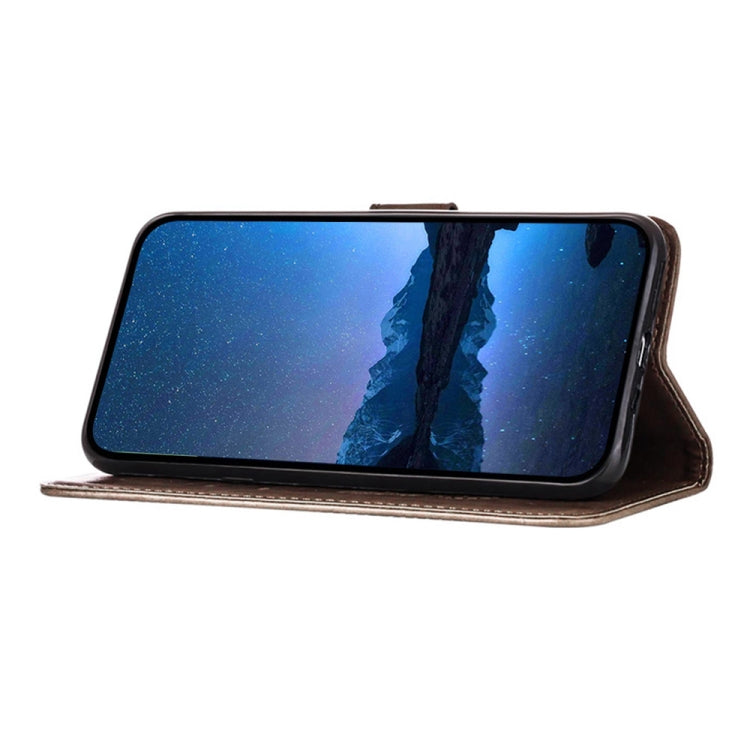 For Xiaomi Redmi K70 / K70 Pro Embossed Butterfly Leather Phone Case(Grey) - Xiaomi Cases by PMC Jewellery | Online Shopping South Africa | PMC Jewellery | Buy Now Pay Later Mobicred