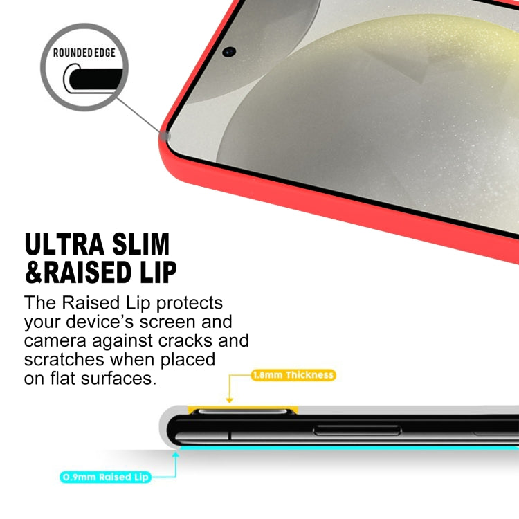 For Samsung Galaxy S24 5G GOOSPERY SOFT FEELING Liquid TPU Soft Phone Case(Red) - free shipping - PMC Jewellery - Order now!