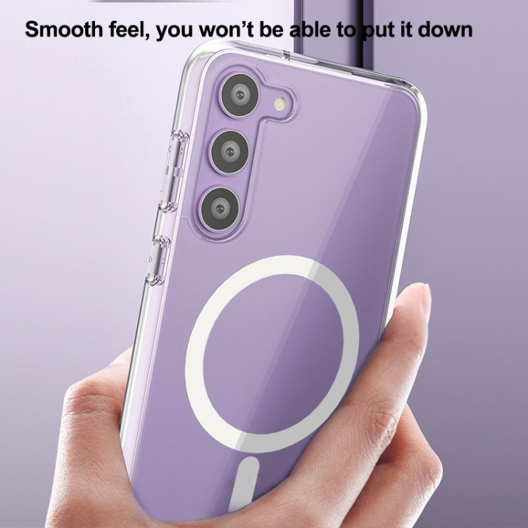 For Samsung Galaxy S23 Ultra 5G Terminator Style Glitter Powder MagSafe Magnetic Phone Case(Transparent) - Galaxy S23 Ultra 5G Cases by PMC TechLife | Online Shopping South Africa | PMC TechLife