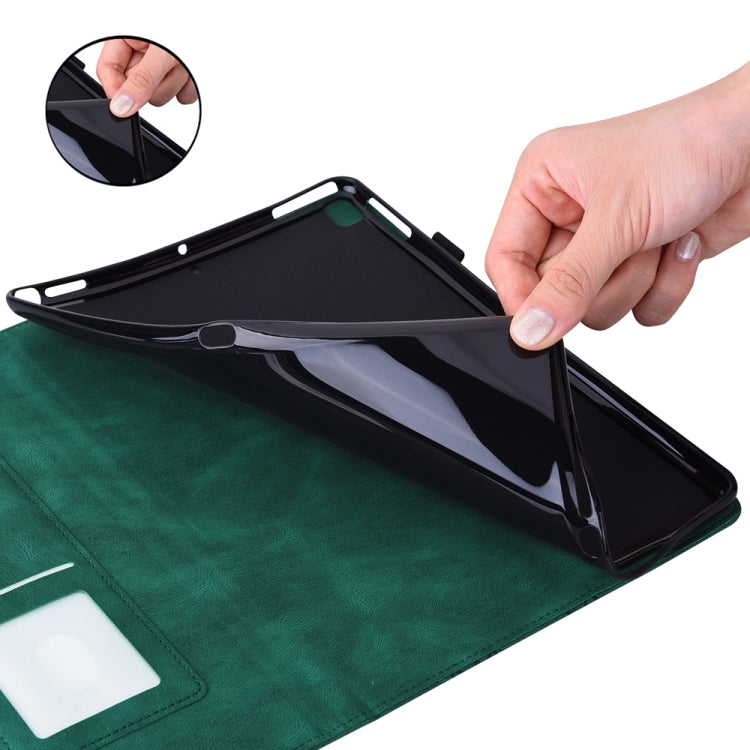 For iPad Pro 12.9 2022 / Air 13 2024 Big Butterfly Embossed Leather Tablet Case(Green) - iPad Pro 12.9 (2022/2021) Cases by PMC TechLife | Online Shopping South Africa | PMC TechLife | Buy Now Pay Later Mobicred