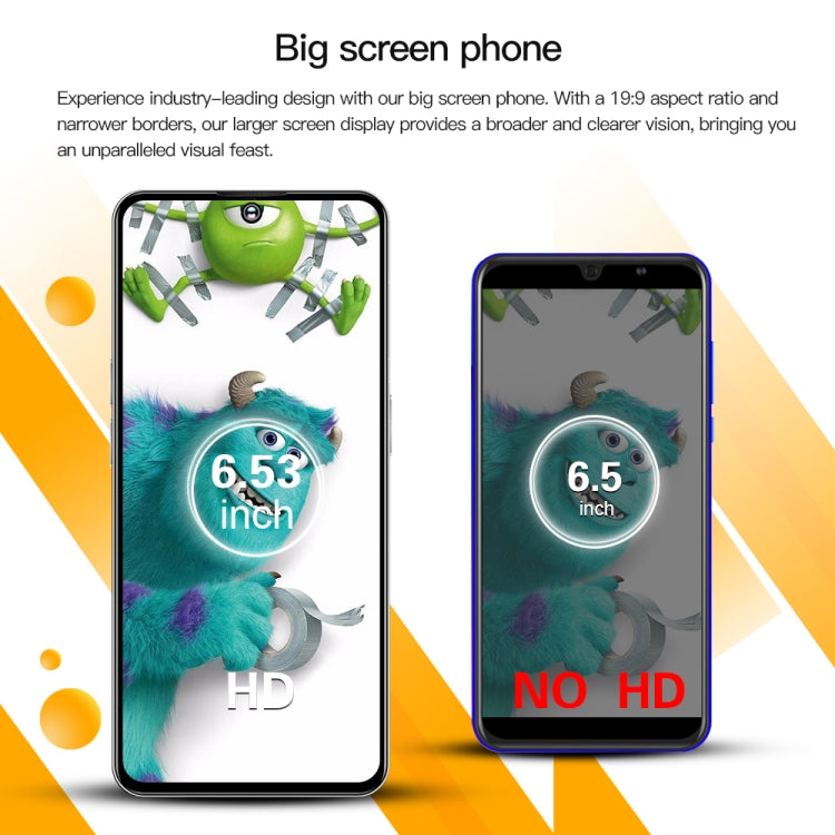 C20 Art Edition, 3GB+32GB, 6.53 inch Face Identification Android 8.1 MTK6753 Octa Core , Network: 4G, Dual SIM(Orange) -  by PMC TechLife | Online Shopping South Africa | PMC TechLife