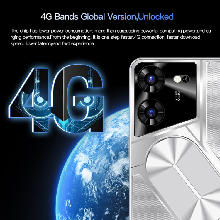 Povo5pro / PU31, 3GB+32GB, 6.53 inch Face Identification Android 8.1 MTK6753 Octa Core, Network: 4G, AI GPT4, Dual SIM(Silver) - free shipping - PMC TechLife - Order now!