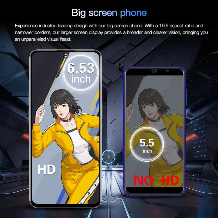 Povo5pro / PU31, 3GB+32GB, 6.53 inch Face Identification Android 8.1 MTK6753 Octa Core, Network: 4G, AI GPT4, Dual SIM(Silver) - free shipping - PMC TechLife - Order now!