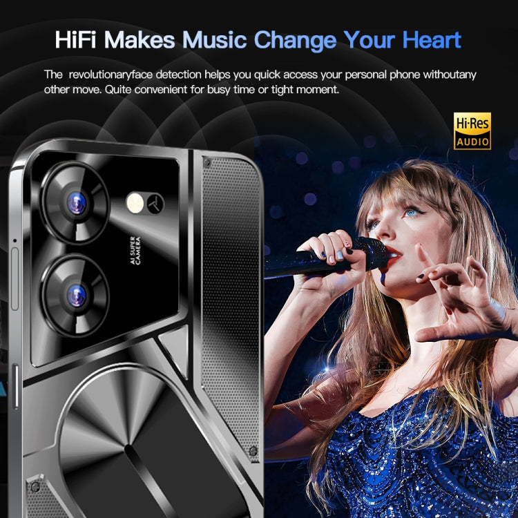 Povo5pro / PU31, 3GB+32GB, 6.53 inch Face Identification Android 8.1 MTK6753 Octa Core, Network: 4G, AI GPT4, Dual SIM(Black) -  by PMC TechLife | Online Shopping South Africa | PMC TechLife