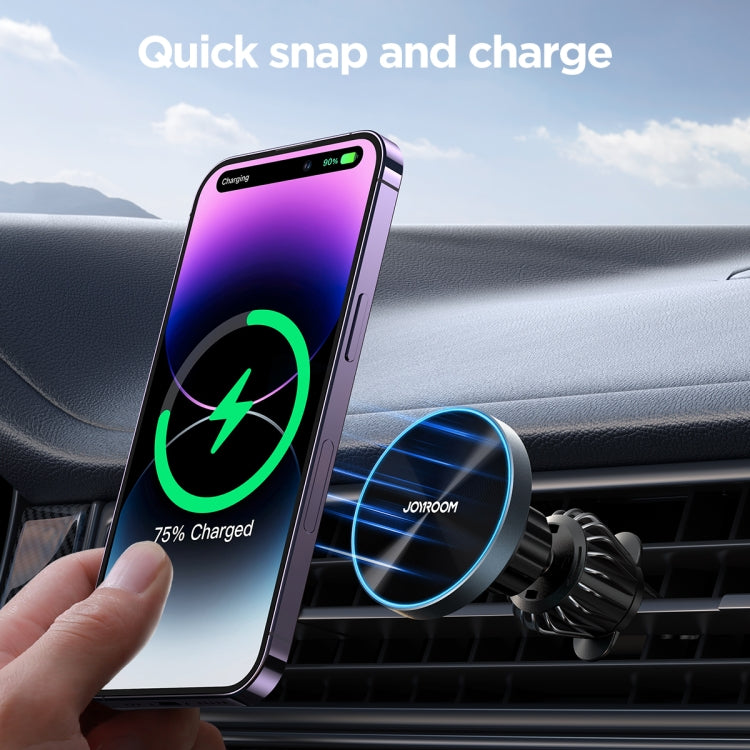 JOYROOM JR-ZS240 Pro Magnetic Wireless Car Air Outlet Charger(Black) - Wireless Charger Holders by JOYROOM | Online Shopping South Africa | PMC TechLife | Buy Now Pay Later Mobicred