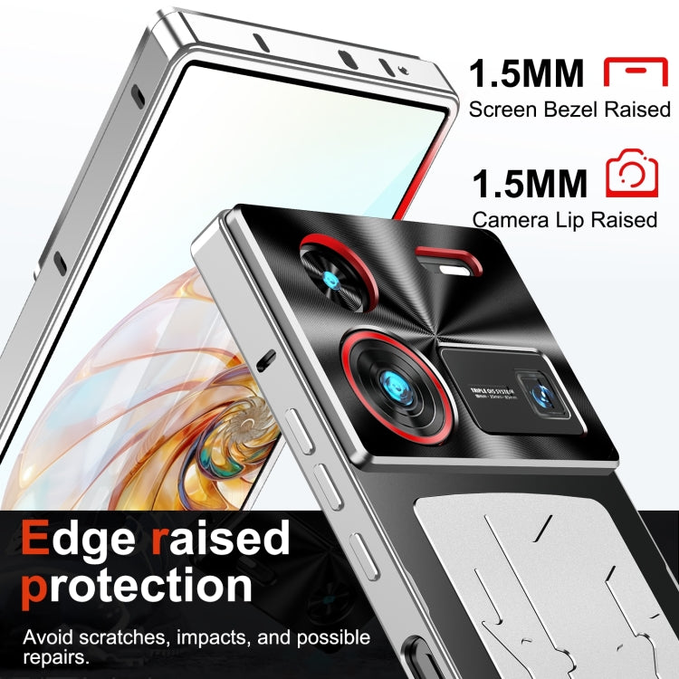 For ZTE nubia Z60 Ultra Leading Metal Cooling Phone Case(Silver) - ZTE Cases by PMC TechLife | Online Shopping South Africa | PMC TechLife | Buy Now Pay Later Mobicred