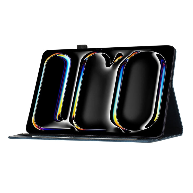 For iPad Pro 11 2024 Butterfly Cat Embossing Leather Tablet Case(Dark Blue) - iPad Pro 11 2024 Cases by PMC TechLife | Online Shopping South Africa | PMC TechLife | Buy Now Pay Later Mobicred