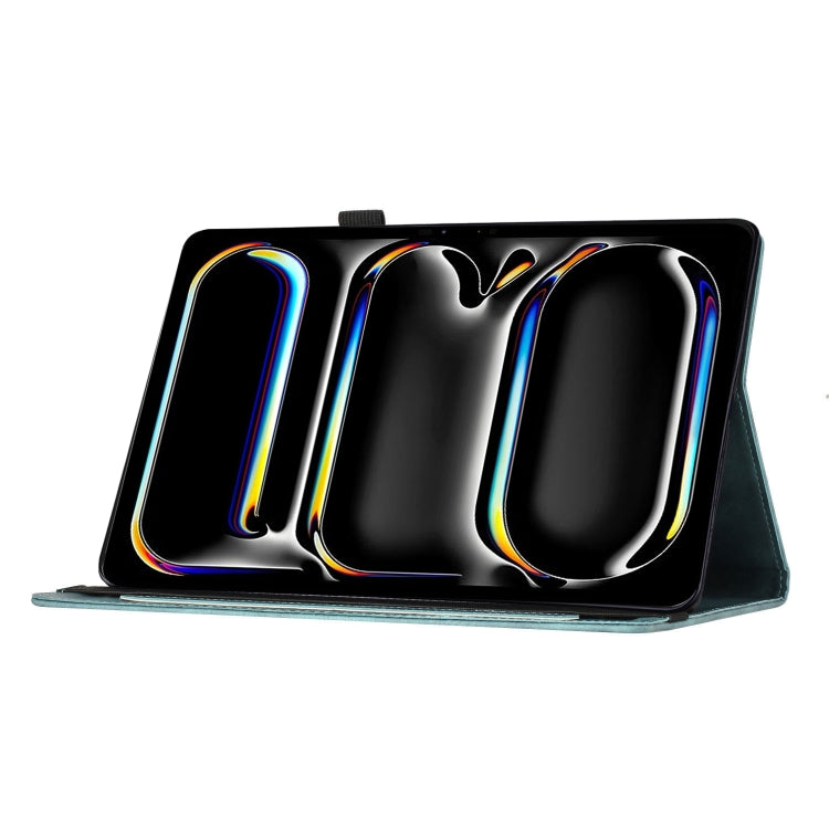 For iPad Pro 11 2024 Butterfly Cat Embossing Leather Tablet Case(Sky Blue) - iPad Pro 11 2024 Cases by PMC TechLife | Online Shopping South Africa | PMC TechLife | Buy Now Pay Later Mobicred