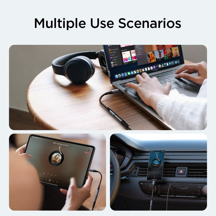 JOYROOM SY-C01 USB-C/Type-C to 3.5mm Audio Adapter Cable(Black) - Type-C Adapter by JOYROOM | Online Shopping South Africa | PMC TechLife | Buy Now Pay Later Mobicred