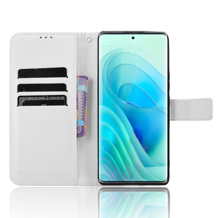 For itel S23+ S681LN Diamond Texture Leather Phone Case(White) - More Brand by PMC TechLife | Online Shopping South Africa | PMC TechLife | Buy Now Pay Later Mobicred