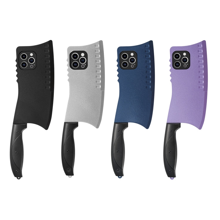 For iPhone 14 Simulated Kitchen Knife TPU + PC Phone Case(Silver) - iPhone 14 Cases by PMC TechLife | Online Shopping South Africa | PMC TechLife