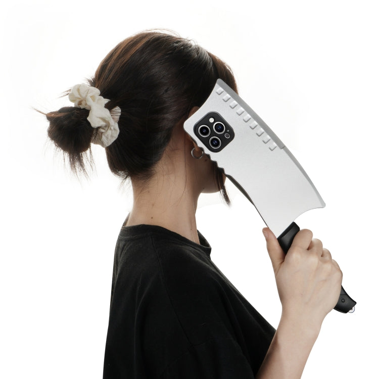 For iPhone 15 Plus Simulated Kitchen Knife TPU + PC Phone Case(Silver) - free shipping - PMC TechLife - Order now!