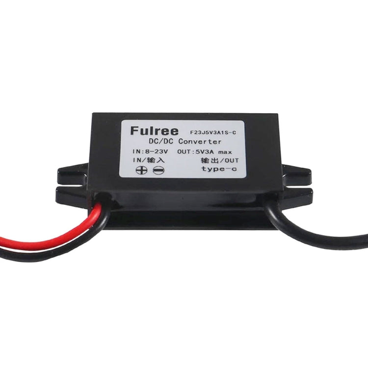 12V to 5V 3A Car Power Converter DC Module Voltage Regulator, Style:USB Female with Ears - Car Modification by PMC TechLife | Online Shopping South Africa | PMC TechLife | Buy Now Pay Later Mobicred