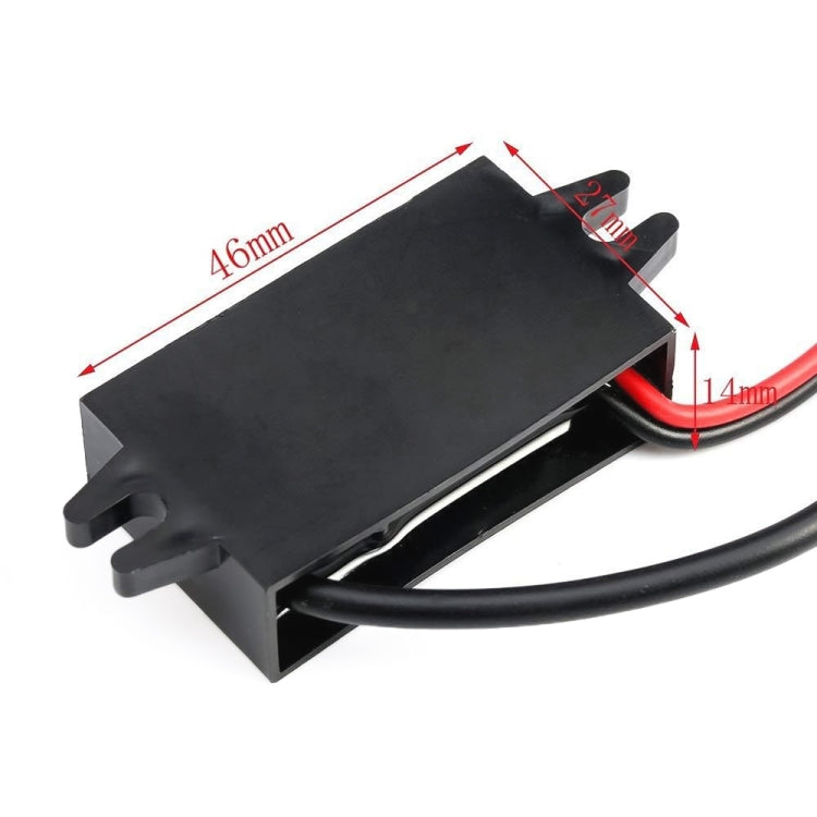 12V to 5V 3A Car Power Converter DC Module Voltage Regulator, Style:USB Female with Ears - Car Modification by PMC TechLife | Online Shopping South Africa | PMC TechLife | Buy Now Pay Later Mobicred