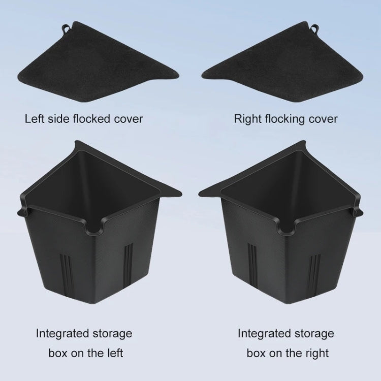 For Tesla Model 3 2pcs / Set Car Trunk Side Storage Box, Flagship Model, Style:with Cover - Stowing Tidying by PMC TechLife | Online Shopping South Africa | PMC TechLife | Buy Now Pay Later Mobicred