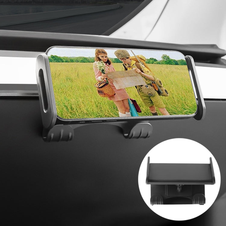 For Tesla Model 3 / Y Car Co-pilot Glove Box Hook Phone Tablet Holder, Style:Hook Base + Phone Bracket - free shipping - PMC TechLife - Order now!