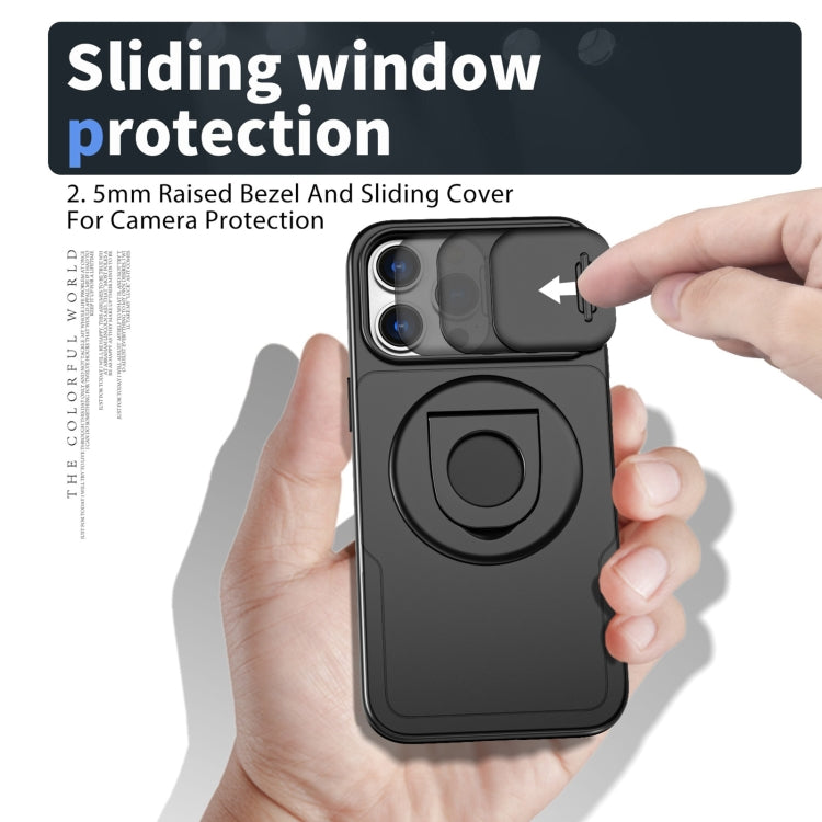 For iPhone 14 Plus Camshield MagSafe Ring Holder Armor Phone Case(Black) - free shipping - PMC TechLife - Order now!