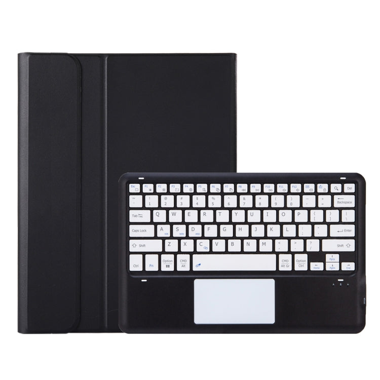 For Honor Pad 9 AH19-A TPU Ultra-thin Detachable Bluetooth Keyboard Tablet Leather Case with Touchpad(Black + White) - Huawei Keyboard by PMC TechLife | Online Shopping South Africa | PMC TechLife