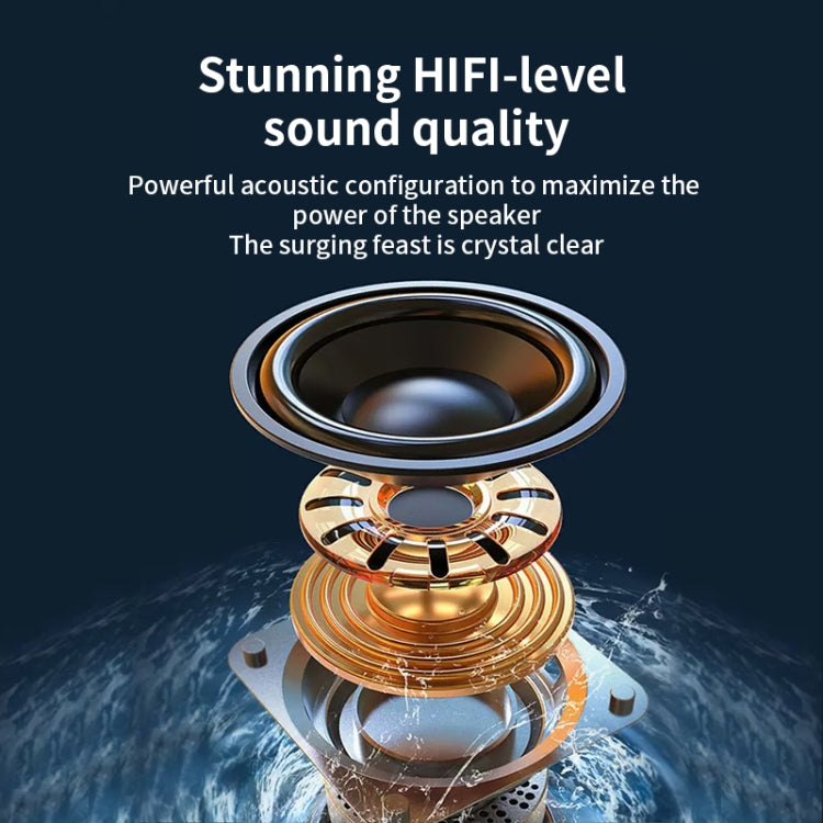 Oneder D3 Retro Leather Casing 30W Dual Units Wireless Bluetooth Speaker(Black) - free shipping - PMC Jewellery - Order now!