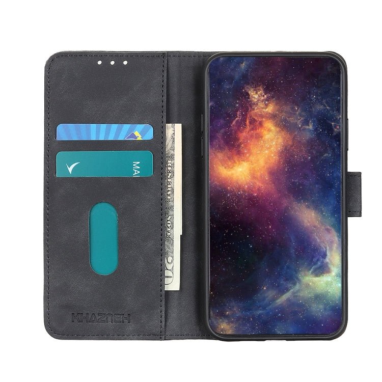For Asus ROG Phone 8 KHAZNEH Retro Texture Flip Leather Phone Case(Black) - ASUS Cases by PMC TechLife | Online Shopping South Africa | PMC TechLife | Buy Now Pay Later Mobicred