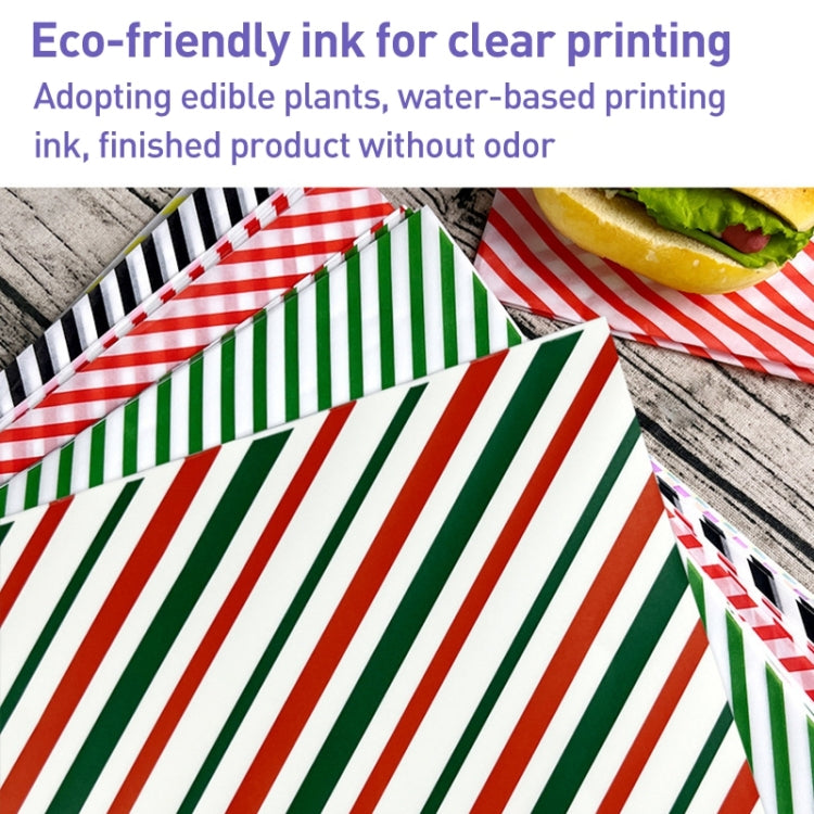 100sheets / Pack Striped Baking Greaseproof Paper Food Placemat Paper, size: 30x30cm(Black) - Retail Packaging by PMc TechLife | Online Shopping South Africa | PMc TechLife | Buy Now Pay Later Mobicred